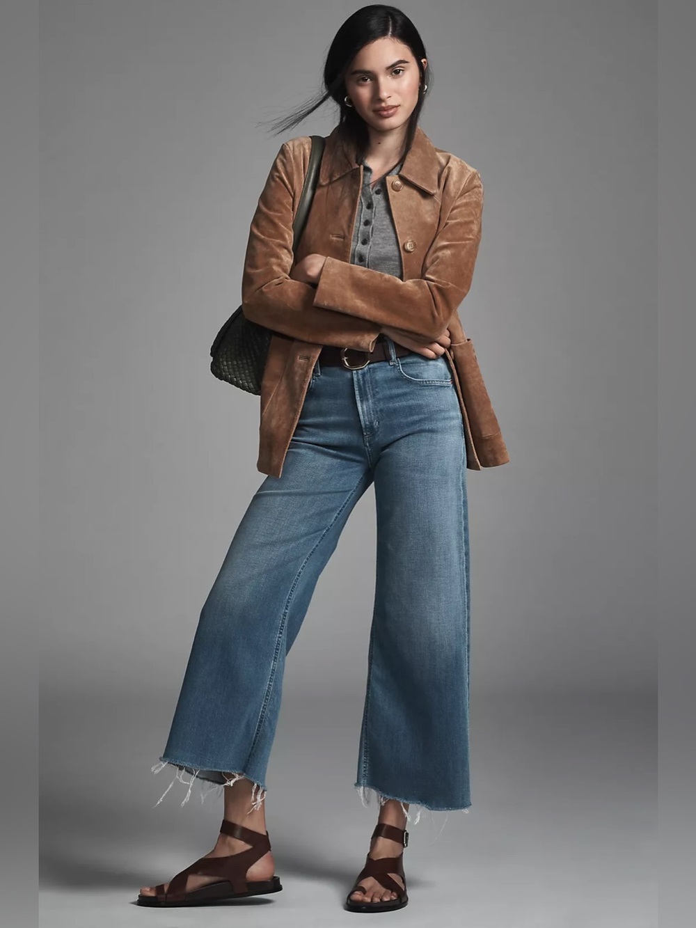 NEW Citizens of Humanity Lyra High-Rise Crop Wide-Leg Jeans in Bhodi, Size 30